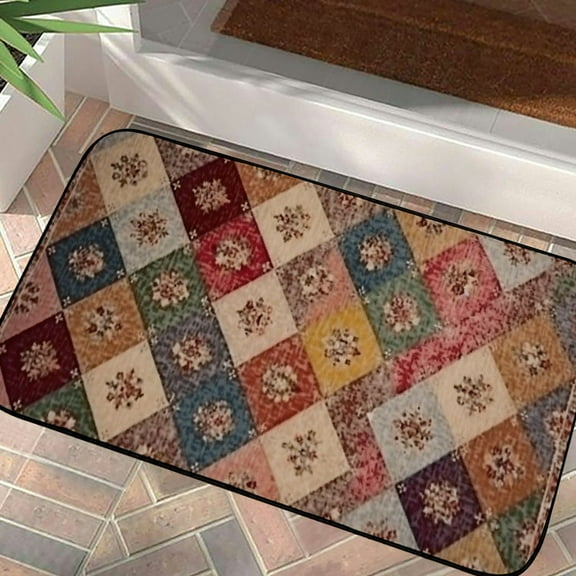 PHYHOO Non slip Kitchen Rugs and Mats Farmhouse Vintage Kitchen Floor Mats Cushioned Anti Fatigue Comfort Standing Kitchen Runner Rugs 19.68*39.37 in