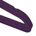 thumbnail image 3 of Perchas para niños Casafield de terciopelo, tamaño 14, color morado (paquete de 50), 3 of 7