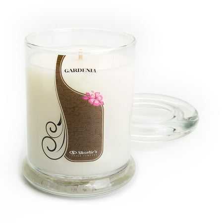Pure Gardenia Candle - Small White 6.5 Oz. Highly Scented Jar Candle - Made With Essential & Natural Oils - Flower & Floral