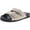 Light Natural Texture, variant on Marc Fisher Womens Keena 2 Faux Fur Textured Flatform Sandals