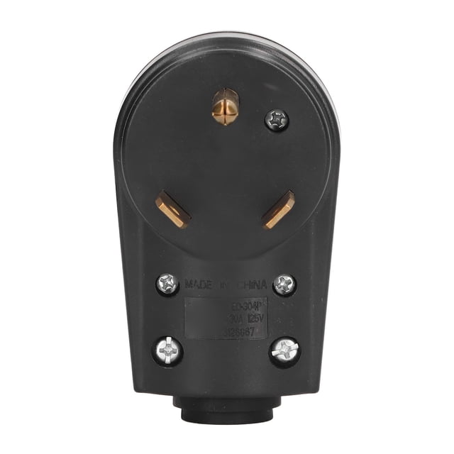 Enchufe de RV con clavija, enchufe de RV macho de 30 A, accesorios para RV, enchufe de RV resistente, artesanía superior