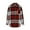Red, variant on TMOYZQ Womens Long Sleeve Flannel Shirts Plaid Flannels Lapel Button Down Shacket Jacket Casual Boyfriend Blouse Tops Fall Clothes Outfits 2024 with Pocket