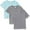 Granite Heather/Chill/Granite Heather, variant on Marky G Apparel Baby Fine Jersey Short-Sleeve Crew-Neck T-Shirt (Pack of 3)
