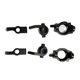 thumbnail image 1 of completo RC 1:10, bujes traseros, portadores de buje en juntas de dirección para Juego de dirección de 3 pares negro Zulema Piezas de actualización de coche RC, 1 of 8