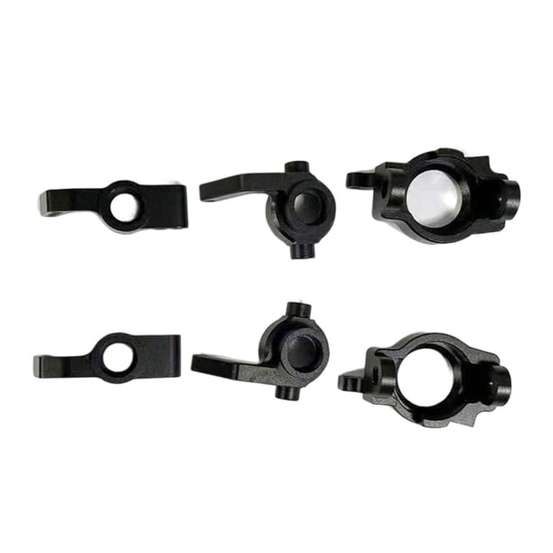 completo RC 1:10, bujes traseros, portadores de buje en juntas de dirección para Juego de dirección de 3 pares negro Zulema Piezas de actualización de coche RC
