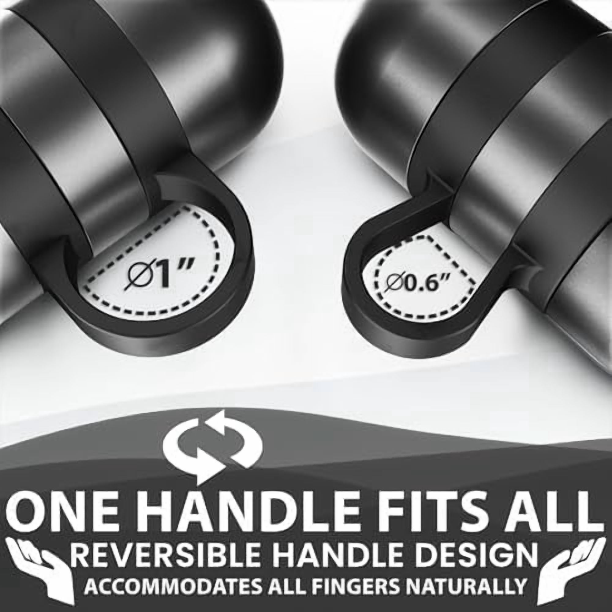 Voylla Cardio Hand Weights. Steel Hand Weights Dumbbell Set with Anti-Slip Silicone Finger Loop for Workout, Fitness, Training for Men and Women. Sold In Pairs. Available in 1lb, 1.5lb and 2lb Sets