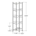 thumbnail image 4 of 5 Gallon Water Jug Holder Water Bottle Storage Rack, 5 Tiers Silver, 4 of 5