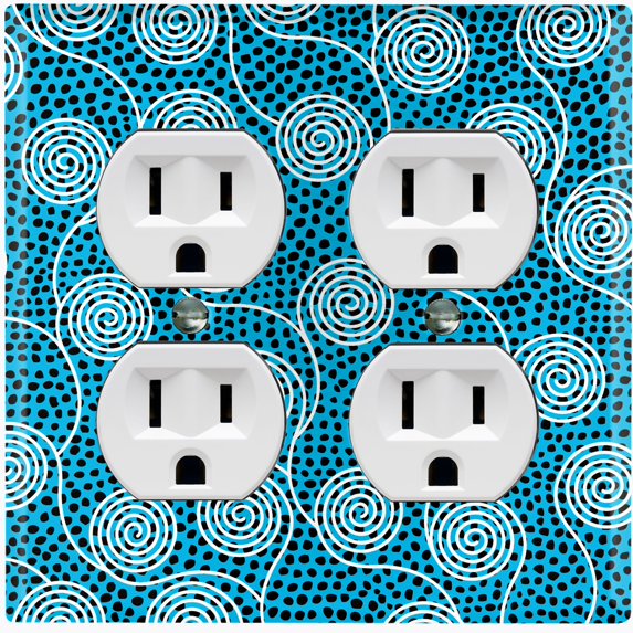 Metal Light Switch Plate Cover Colorful Safari African Tribal Art Pattern SFR029