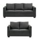 thumbnail image 1 of Sala 3-2 TRINITY Gales 2 piezas ( Sofá, Love Seat ) Gris Carbón, 1 of 8