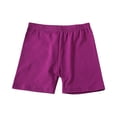 thumbnail image 2 of DORKASM Toddler Cotton Shorts: Elastic Waist -Chafe Summer Bottoms Purple Pink 24M, 2 of 4