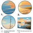 thumbnail image 3 of Designart "Mosaic of Colors Sunset Over the Ocean" Fashion Framed Wall Art - Glam Blue Pop Art Entryway Framed Wall Art, 3 of 6
