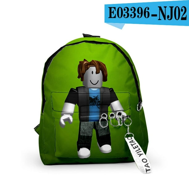 Roblox-mochila de estilo universitario para estudiantes, morral escolar para niños y niñas, 3D, novedad