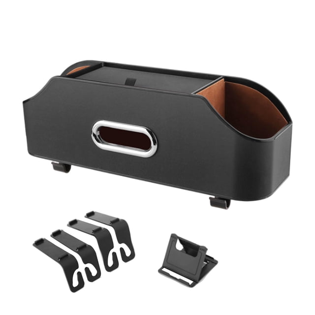 Caja de Almacenamiento Cola Almacenamiento en el respaldo del asiento del automóvil Negro