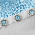 thumbnail image 4 of Erosebridal Blue Leopard Print Glitter Print Curtains Pack of 2 (42x84 Each) For Girls,Abstract Cheetah Print Curtains Blackout For Teens, 4 of 6