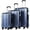Blue, variant on Coolife Luggage 3 Piece Set PC+ABS Hardshell Suitcases with TSA Lock, Spinner Lightweight (orange, 3 piece set)