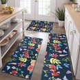 thumbnail image 2 of Pioneer Flower Floral Print Pattern Kitchen Rugs Sets Of 3,Kitchen Runner Rugs Non Skid Washable,Decorative Kitchen Floor Mats for Kitchen,Sink,Laundry,17"x30"+ 17"x47" + 17"x59", 2 of 6