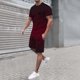 thumbnail image 2 of Playeras De Compresión Para Hombre, Conjunto De Dos Piezas De Camiseta Y Pantalones Cortos De Manga Corta Con Estampado Completo De Alemania Para Hombre Y Conjunto De Camisa Y Pantalón Corto., 2 of 4
