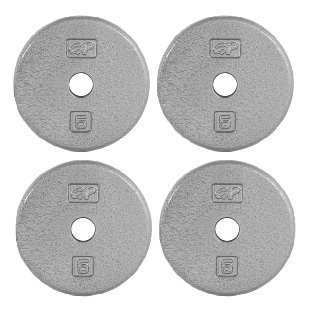 Set de 4 discos de peso de hierro fundido CAP Barbell de 5 lb