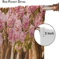 thumbnail image 6 of Butterfly Curtains Spring Flowers Pink Trees Butterfly Print Living Room Curtains for Boys Girls Teenagers Bedroom Blackout Curtains 42x54 Inches, 6 of 6