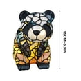 thumbnail image 3 of Painting Glass Panda Table Lamp Vintage Desk Lamps Decorative 3D Animal Table Lamp Series,Stained Glass Table Lamp Night Light for Bedroom Living Room Home Office Decor Gift, 3 of 9