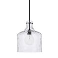 thumbnail image 1 of Capital Lighting Crawford 1-Light Matte Black Pendant Ceiling Light 12 Inch, 1 of 3