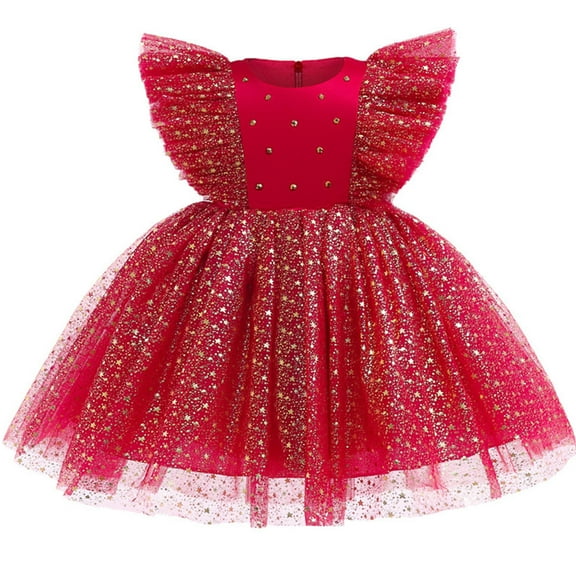 Toddler Baby Girls Princess Dress Birthday Christmas Party Ball Gown