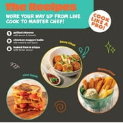 MasterChef Junior Cooking Essentials Set - 9 Pc. Kit Includes Recipes, Apron, Cutting Board, Mixing Bowl, Measure Cups, Spoons, Homemade Gifts