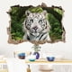 thumbnail image 1 of Adhesivo de pared 3D con cabeza de tigre realista, tigre blanco, 40 x 60 cm, 1 of 2