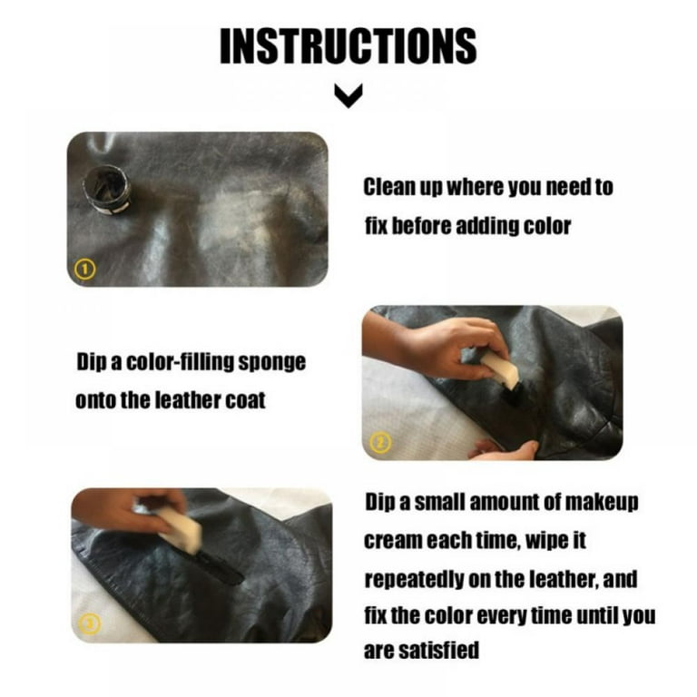 Car Seat Care Kit Liquid Leather Skin Refurbish Repair Tool Complementary  Color Paste Scratch Cracks Restoration For Shoe Car