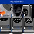 thumbnail image 2 of Portable Air Compressor Mini Tire Inflator With 4000mAh Rechargeable Battery Cordless Tire Pump 150 PSI, 2 of 7