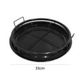 thumbnail image 2 of Yucurem Microwave Baking Tray Bbq Baskets Tools Air Fryer Accessories Kitchen Essentials (Black Round), 2 of 6