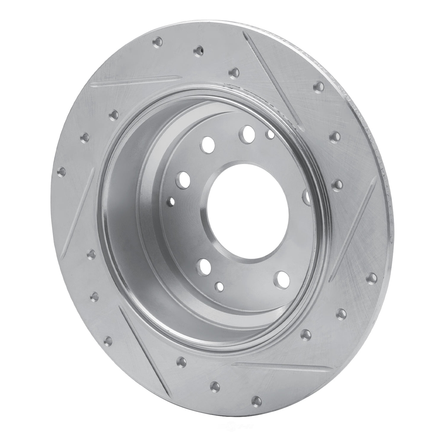 Dynamic Friction Company 631-59041L DFC Brake Rotor - Drilled And Slotted - Silver