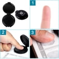 thumbnail image 3 of Almohadilla de tinta negra para huellas dactilares de 2 piezas, almohadilla de tinta negra profesional de secado rápido para huellas dactilares, huellas dactilares ER, 3 of 5