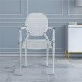 thumbnail image 3 of Trenton Clear Plastic  Polycarbonate Arm Chair, 3 of 4