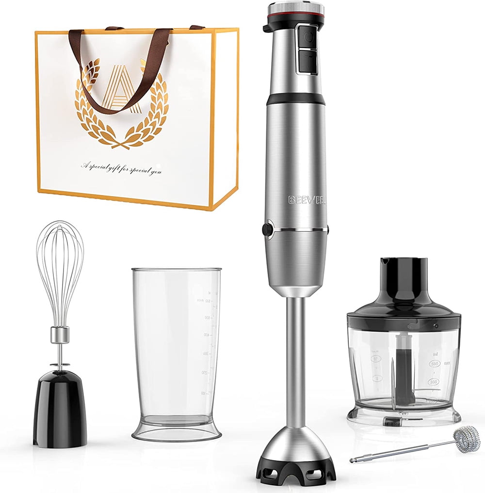 Initial Gift Bags & Immersion Blender Hand Blender,800 Watts Scratch