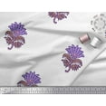 thumbnail image 3 of Soimoi Georgette Viscose Fabric Leaves & Floral Block Print Fabric by Yard 42 Inch Wide, 3 of 3