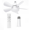 thumbnail image 1 of Socket Ceiling Fans with Lights and Remote - Socket Fan Light with Dimmable Led Light Bulb,Screw in Small Ceiling Fan, 1 of 8