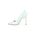 thumbnail image 5 of Schutz Lou Soft Sky Slip On Pointed Toe Slimmed-Down Stiletto Heel Pumps (Soft Sky, 7), 5 of 5