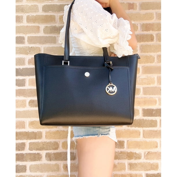 Michael Kors Maisie Large 3-in-1 Leather Tote Bag with Top Zip