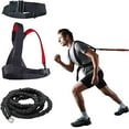 thumbnail image 4 of YNXing Resistance Training Rope Explosive Force Bounce Physical Training Resistance Rope Improving Stamina and Strength (Black-9.8FT Kit), 4 of 4