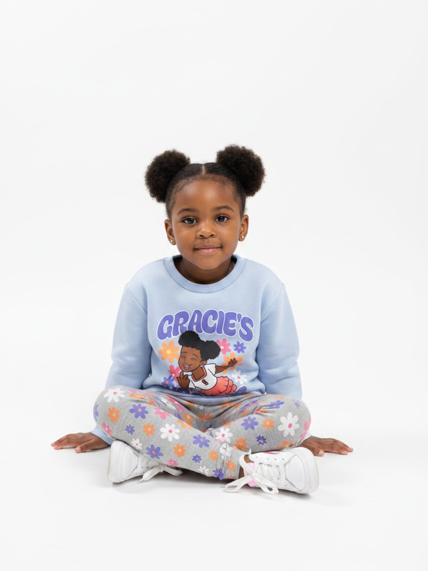 Gracie’s Corner Baby and Toddler Girls Fleece Sweatshirt and Leggings Set, Sizes 12M–5T