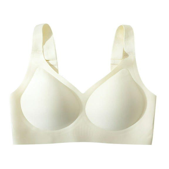 Support Bra for Women Full Coverage Wireless Bras No Underwire Plus Size Lift Comfort Bra Wide Strap Seamless Bralette