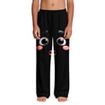 thumbnail image 4 of SGFCWSX Boys Lounge Pants Elastic Waist Loose Fit Soft Graphic Casual Pants for Kids Black Size 4 Years, 4 of 9