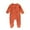 Orange, variant on lnmuld Long Sleeve Romper Soft Jumpsuit Long Sleeve Two-Way Zipper Baby Romper Footed Pajamas for Boys Girls Winter Sleepwear Size:18-24 Months