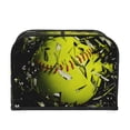 thumbnail image 2 of Gaeub Ball Print 4 Slice Toaster Cover,Bread Machine Cover,Dustproof Fingerprint Protectors and Greasy Protection Anti-sputtering, 2 of 7