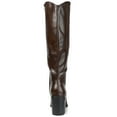 thumbnail image 3 of Journee Womens Daria Stacked Heel Knee High Boots, Calf & Widths Available, 3 of 10