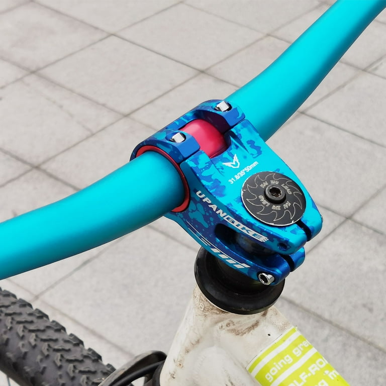 UPANBIKE Bicycle Handlebar Short Stem 31.8mm 35mm 50mm Length For Road MTB BMX Fixie Gear Bike Blue Walmart