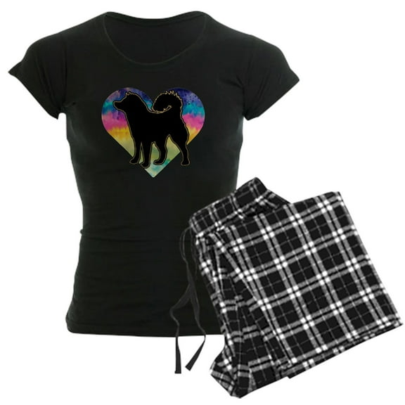 CafePress - Alaskan Malamute Cute Dog - Women's Short Sleeve Print T-Shirt and Pants Dark Cotton Pajama Set