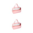 thumbnail image 1 of Bolsa de maquillaje impermeable y Transparente Soidarity rosa talla mediana, 1 of 6