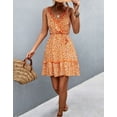 thumbnail image 4 of Summer Dresses For Women Spaghetti Strap Womens Dresses Floral Print Sundresses Alsol Lamesa, 4 of 6